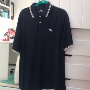 Blue Tommy Bahama polo shirt